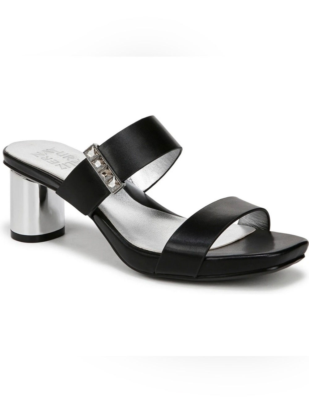 Naturalizer Ida2 Women's Wedge Shoes Black Faux Leather : 6.5 M